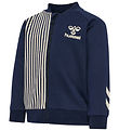 Hummel Cardigan - hmlStripy Zip Jacket - Black Iris Hummel Cardigan - hmlStripy Zip Jacket - Black Iris