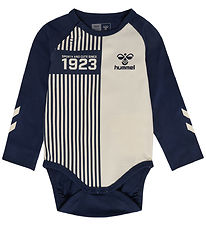Hummel Bodysuit l/s - hmlStripy - Black Iris