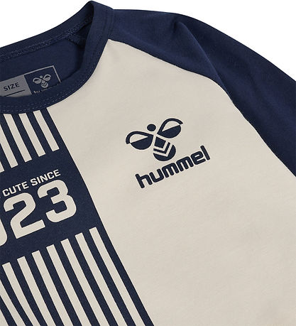 Hummel Bodysuit l/s - hmlStripy - Black Iris