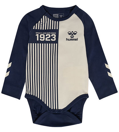 Hummel Bodysuit l/s - hmlStripy - Black Iris