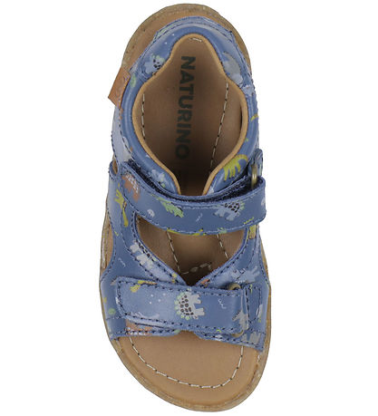 Naturino Sandals - Sky - Azure w. Dinosaurs