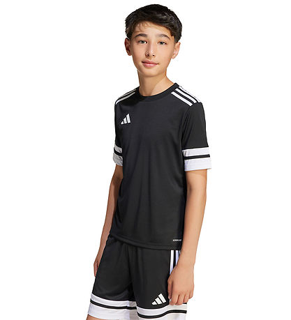 adidas Performance T-shirt - SQUA25 JSY Y - Black/White adidas Performance T-shirt - SQUA25 JSY Y - Black/White