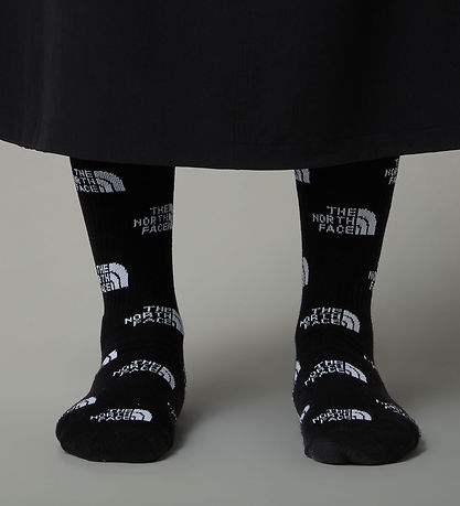 The North Face 양말 - 립 - 2개입 - 흰색/검은색