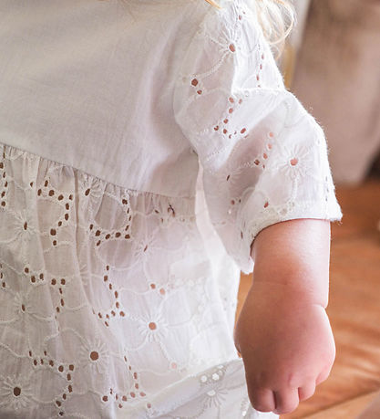 That's Mine Dress - Ilia - Brilliant White w. Pointelle