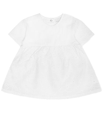 That's Mine Dress - Ilia - Brilliant White w. Pointelle