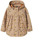 Name It Softshelljacke m. Fleece - NmfAlfa08 - Light Taupe/Lemon