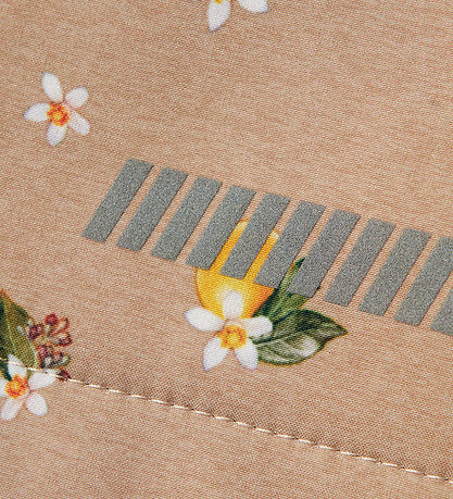 Name It Softshelljacke m. Fleece - NmfAlfa08 - Light Taupe/Lemon