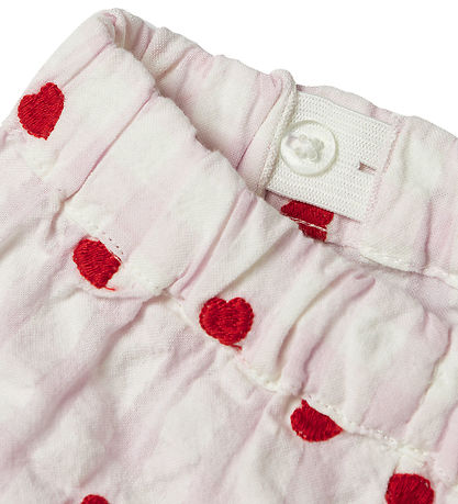Name It Trousers - NbfFisina - Light Lilac w. Hearts Name It Trousers - NbfFisina - Light Lilac w. Hearts