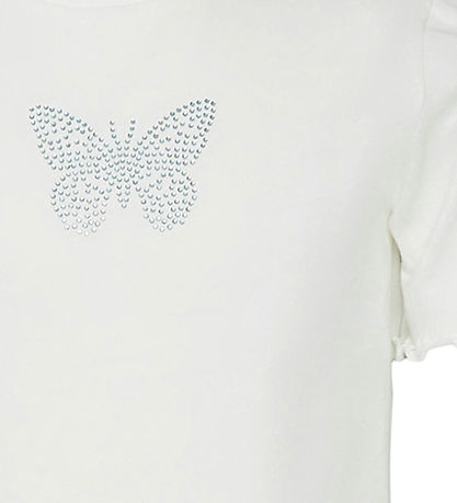 Vero Moda Girl T-shirt - VmLilo - Snow White/Bow Tie