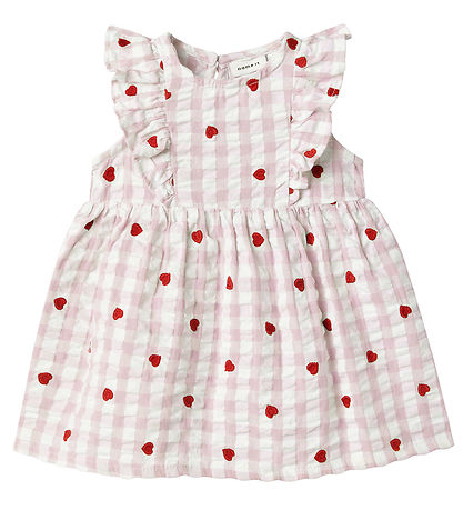 Name It Dress - Nbffisina - Light Lilac w. Hearts