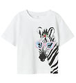Name It T-Shirt - NmfVotea - Bright White/Zebra