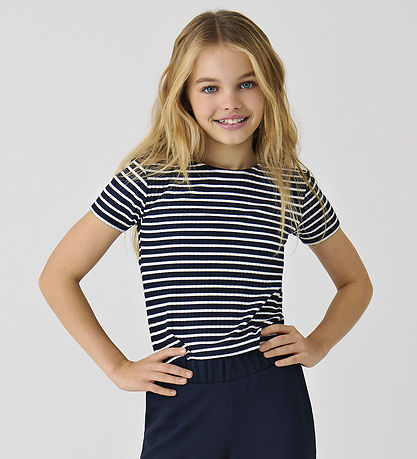 Kids Only T-Shirt - Rib - Noos - KogNella - Night Sky/Cloud Tanz