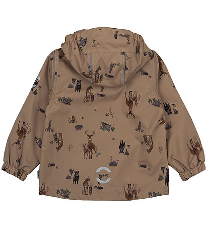 Mikk-Line Lightweight Jacket - Kelp w. Forest Animals