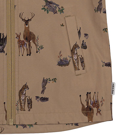 Mikk-Line Lightweight Jacket - Kelp w. Forest Animals
