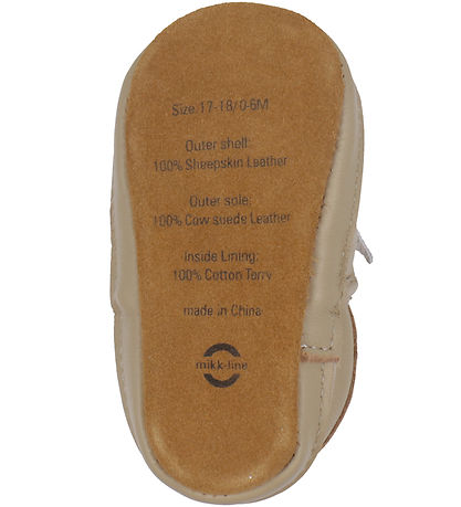Mikk-Line Soft Sole Leather Shoes - Doeskin