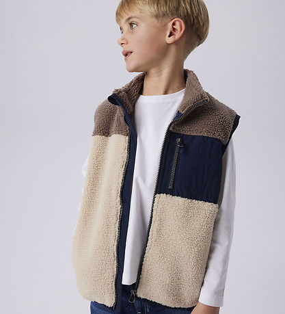 Name It Fleece Vest - Teddy - NkmMonico - Fog Name It Fleece Vest - Teddy - NkmMonico - Fog