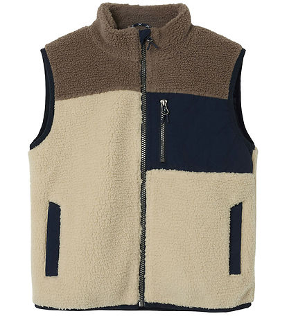 Name It Fleece Vest - Teddy - NkmMonico - Fog Name It Fleece Vest - Teddy - NkmMonico - Fog