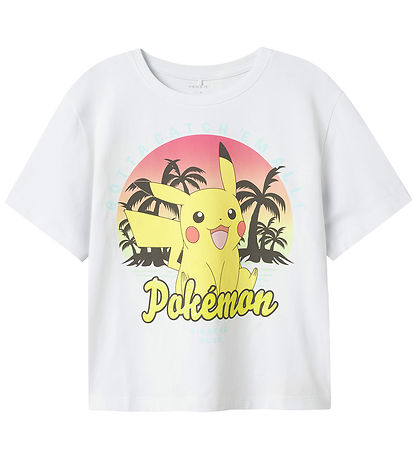 Name It T-shirt - NkfFami - Pokémon - Bright White