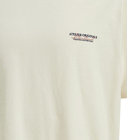 Jack & Jones T-shirt - JorIslington - Antique White w. Print Jack & Jones T-shirt - JorIslington - Antique White w. Print