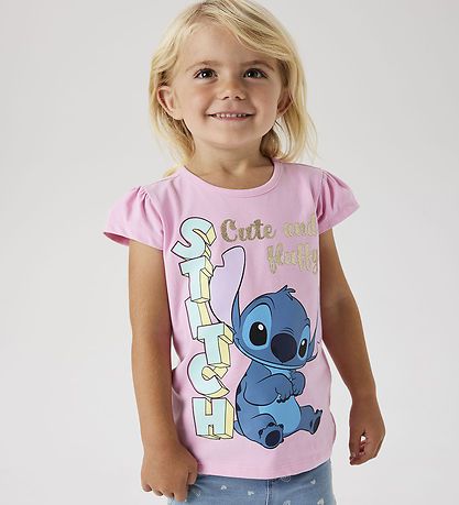 T-Shirt Name It - NmfFolly Stitch - Rose Glaçage T-Shirt Name It - NmfFolly Stitch - Rose Glaçage