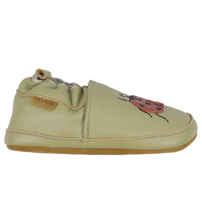 Mikk-Line Soft Sole Leather Shoes - Gray Green