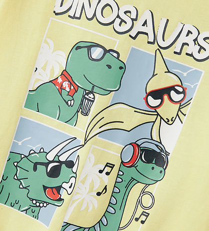 Name It T-shirt - NmmVictor - Chardonnay/Dinosaurs