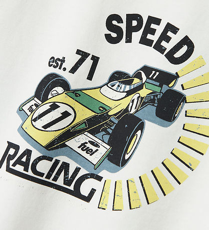 Name It T-shirt - NmmVictor - Bright White/Speed Racing Name It T-shirt - NmmVictor - Bright White/Speed Racing
