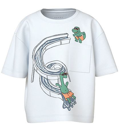 Name It T-skjorte - NmmVilian - Bright White/Pool Name It T-skjorte - NmmVilian - Bright White/Pool