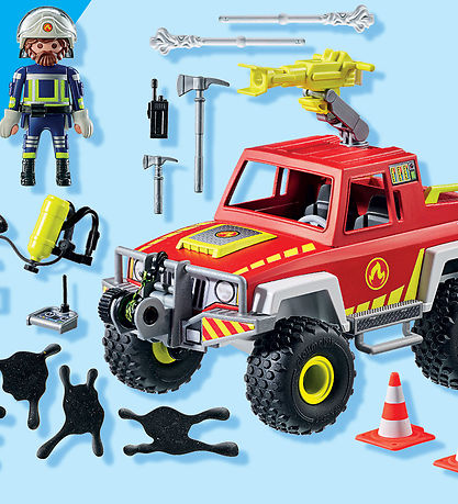 Playmobil 액션 히어로 - 소방차 - 71824 - 68개 부품 Playmobil 액션 히어로 - 소방차 - 71824 - 68개 부품