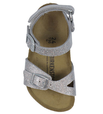 Birkenstock Sandals - Rio AS Kids - Sparkling Silver Birkenstock Sandals - Rio AS Kids - Sparkling Silver