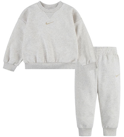 Nike Sweatset - Sweatshirt/Jogginghosen - Pale Ivory Heather