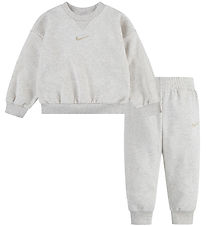 Nike Sweat Set - Sweatshirt/Sweatpants - Pale Ivory Heather Nike Sweat Set - Sweatshirt/Sweatpants - Pale Ivory Heather