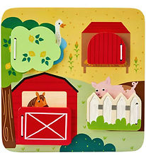 Fisher Price Activity Plate - Wood - Farm Animals Fisher Price Activity Plate - Wood - Farm Animals