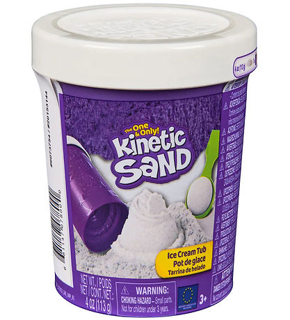 Kinetic Sand Sandset - 113 Gramm - Ice Cream Dose - Weiß
