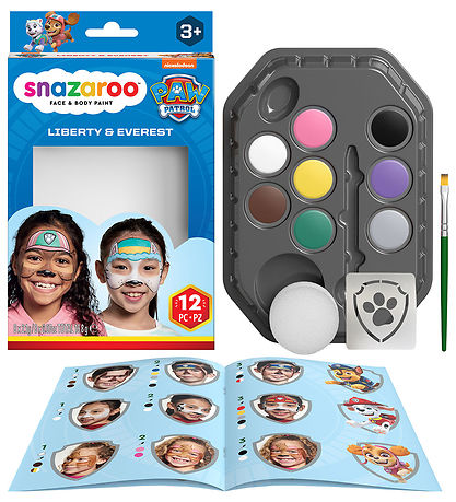 Snazaroo Face Paint - 12 Parts - Paw Patrol - Liberty & Evere