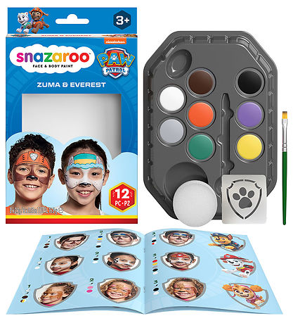 Snazaroo Face Paint - 12 Parts - Paw Patrol Zuma & Everest