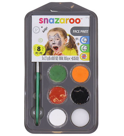 Snazaroo Face Paint - Halloween - 7 Parts + 1 Idea Booklet