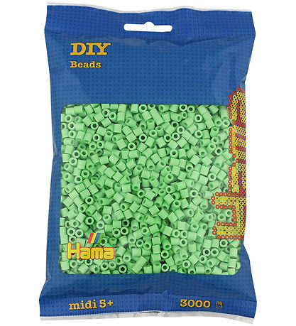 Hama Midi Beads - 3000 pcs - 115 Ready Green