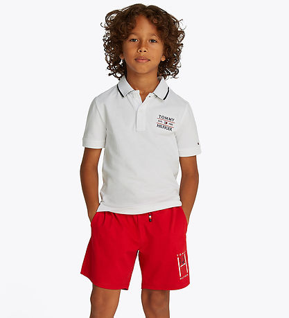 Tommy Hilfiger Polo - Weißes m. Logo