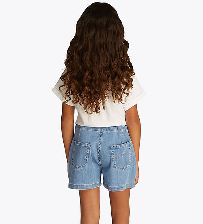 Tommy Hilfiger Shortsit - Denim - Leveä - Verho Denim Tommy Hilfiger Shortsit - Denim - Leveä - Verho Denim