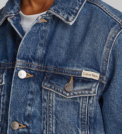 Veste en Jean Calvin Klein - Lumineux Mid Blue Veste en Jean Calvin Klein - Lumineux Mid Blue