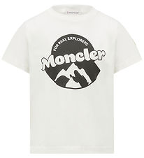 Moncler T-shirt - Vit m. Tryck