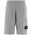 Stone Island Sweat Shorts - Grey Melange