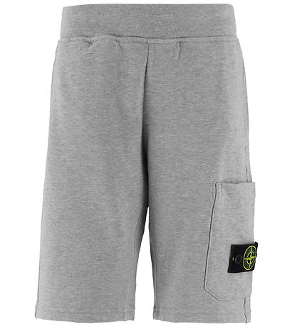 Stone Island Sweat Shorts - Grey Melange