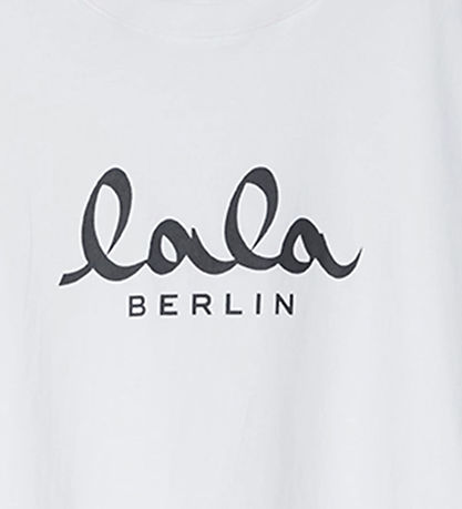 Lala Berlin Stuttermabolur - Cara - Hvítur M. Svart