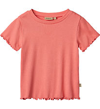 Wheat T-shirt - Rib - Irene - Light Coral Wheat T-shirt - Rib - Irene - Light Coral