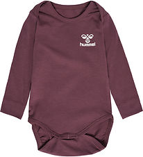 Hummel Bodysuit L/æ - hmlElvina - Plum Wine Hummel Bodysuit L/æ - hmlElvina - Plum Wine