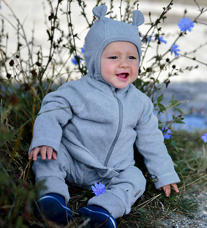 Mikk-Line Balaclava - Fleece - Single Layer - Faded Denim Melang