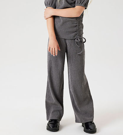 Name It Broek - NkfSonia - Breed - Donker Grijs Gevlekt
