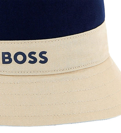 BOSS Bucket Hat - Reversible - White/Sand/Navy BOSS Bucket Hat - Reversible - White/Sand/Navy